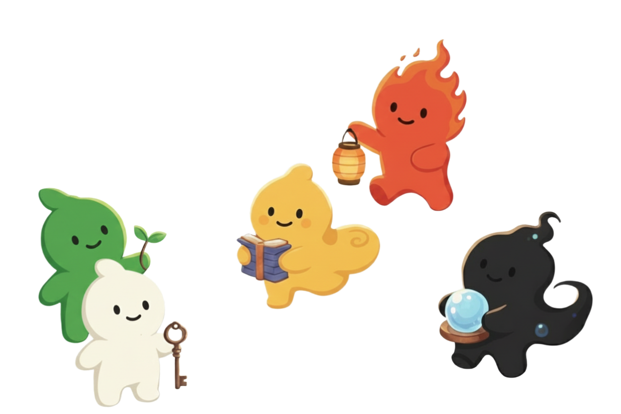 60Saju 오행 캐릭터